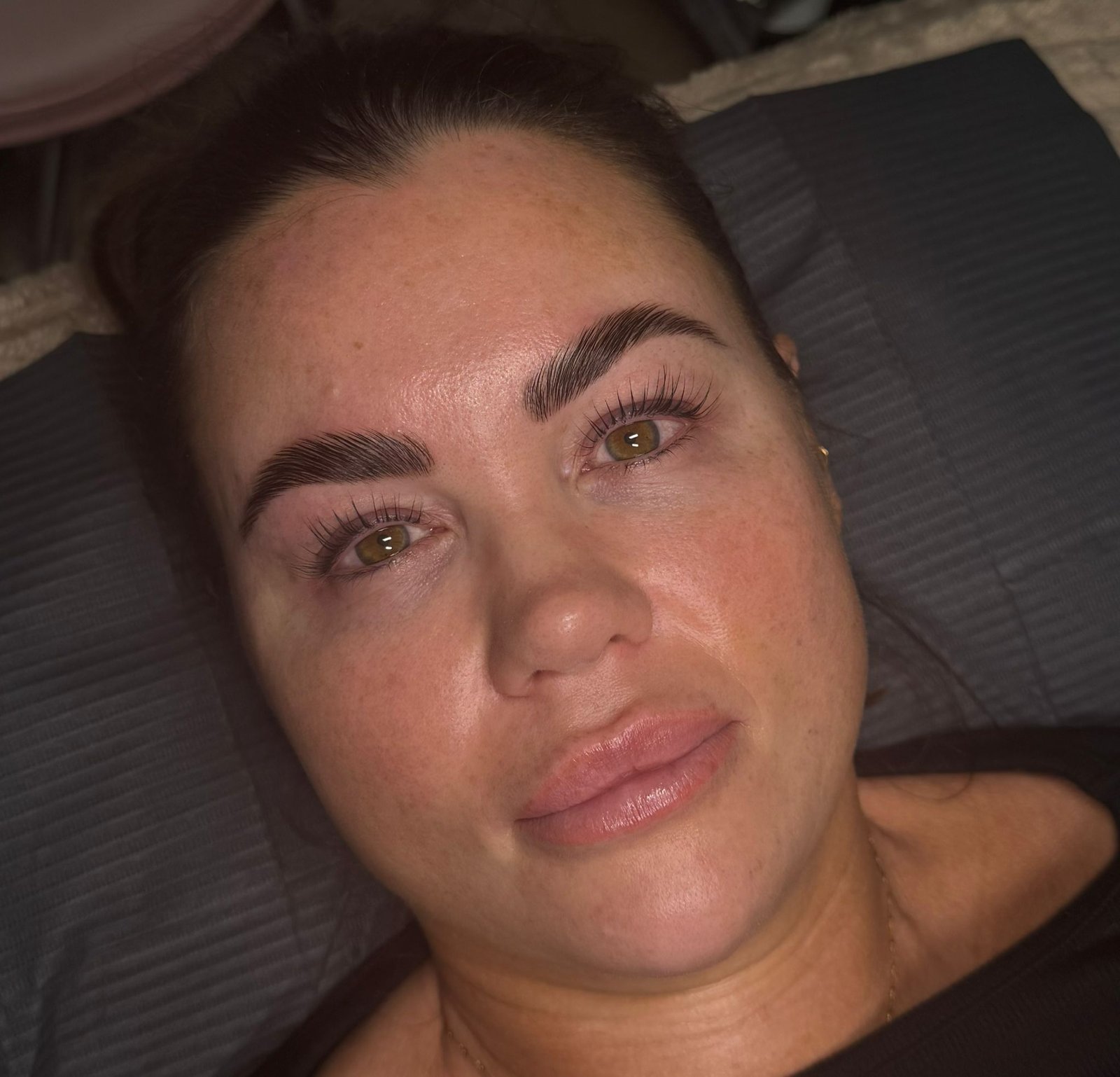 Brows by Poppy — client wearing finished signature brow and lash lift