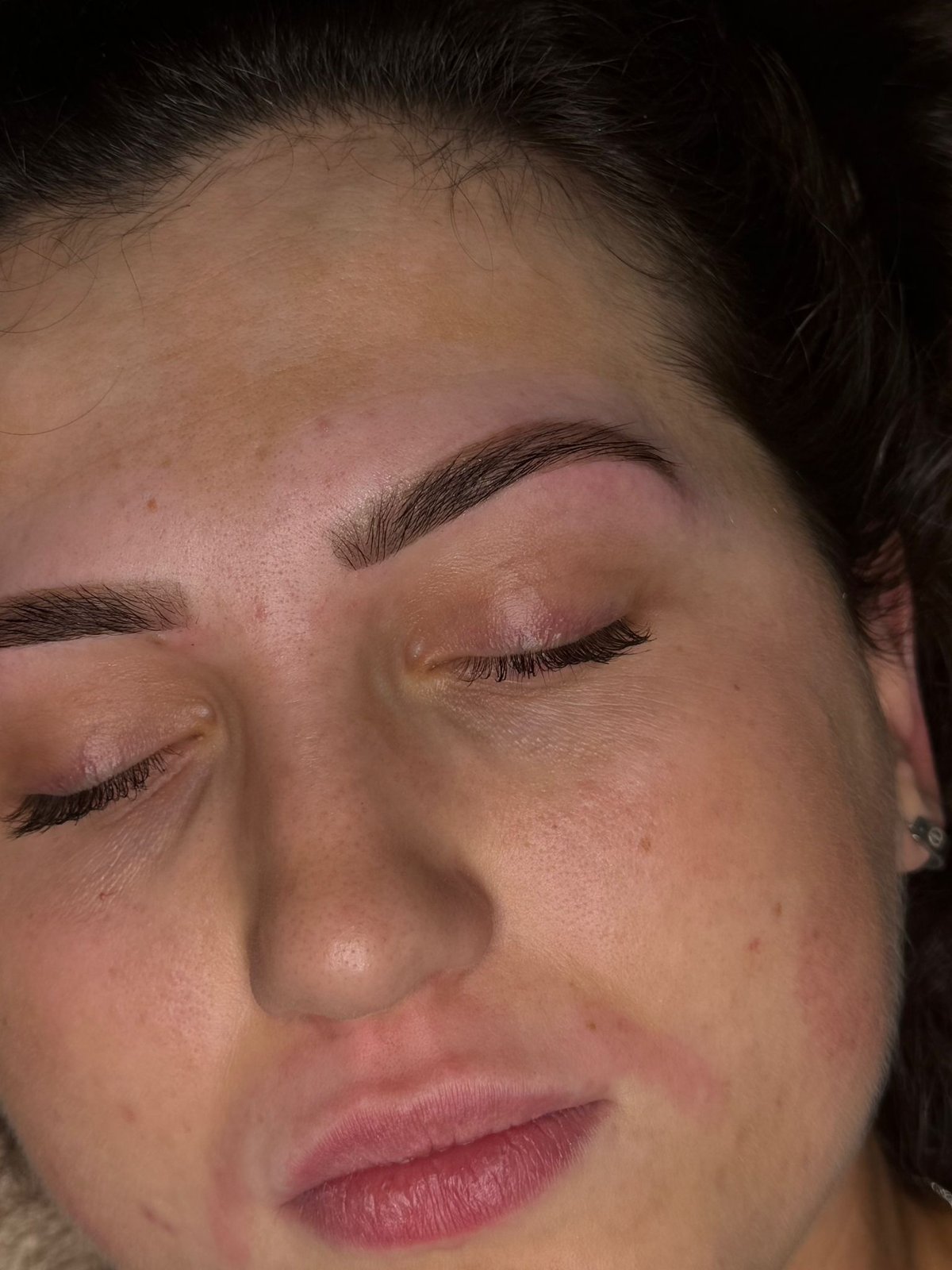 Hybrid brow result with henna-style depth